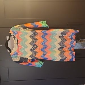 MyMichelle multicolored lace mini dress Size 14